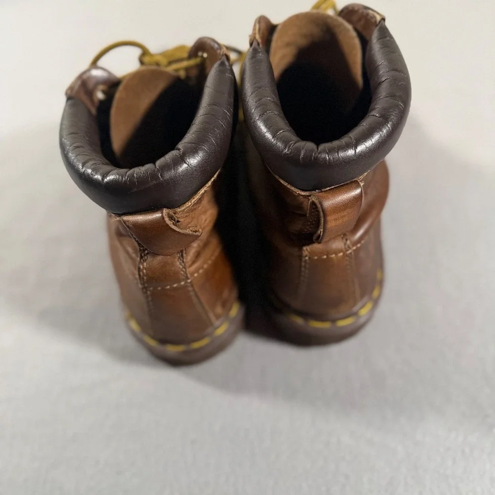 Dr. Martens 939 Made in England Vintage Brown Leather Boots Mens 9